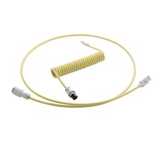 CableMod PRO Coiled Keyboard Cable USB-C - USB-A 1.5m Lemon Ice / Kabel pro klávesnici