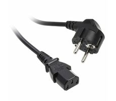 Kolink Síťový kabel SchuKo do zástrčky IEC C13 - 1.8 m černá