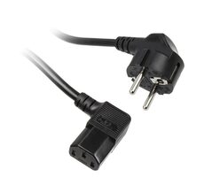 Kolink Síťový kabel Schuko na zástrčku IEC C13 - 1.8 m černá / 90°