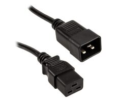 Kolink Prodlužovací kabel C20 na C19 - 1.8 m černá