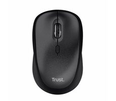 Trust TM-201 černá / Bezdrátová myš / optická / 1600 DPI / 4 tlačítka / RF 2.4GHz
