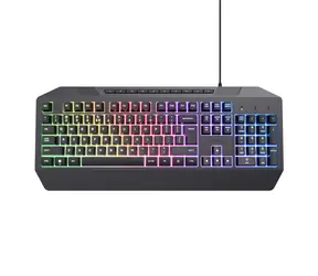 Trust Gaming GXT 836 Evocx černá / Herní klávesnice / membránová / USB-A / US Layout
