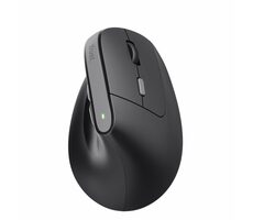Trust Bayo II Wireless černá / Bezdrátová vertikální myš / optická / 2400 DPI / 6 tlačítek / USB / RF 2.4 GHz