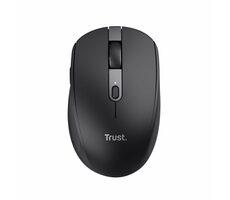Trust Ozaa černá / Bezdrátová myš / optická / 3200 DPI / 6 tlačítek / RF 2.4GHz / Bluetooth 