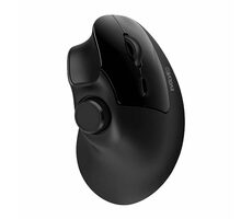 EVOLVEO TwinVerti černá / Ergonomická bezdrátová myš / optická / 1600 DPI / 7 tlačítek / RF 2.4 GHz / Bluetooth 