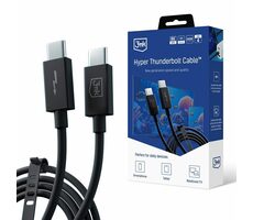 3mk datový kabel Hyper ThunderBolt 240W černá / 8K / konektor USB-C/USB-C / délka 1 m