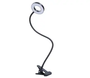 Solight LED stmívatelná stolní lampička s klipem / 300lm / nastavitelná teplota světla / USB