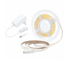 Solight LED COB pásek teplá bílá / sada s adaptérem / vypínač / 5m / 8W/m / 800lm/m