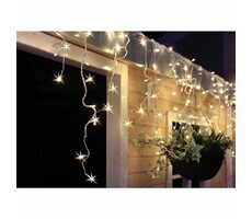Solight LED vánoční závěs - rampouchy / 360 LED / 9m x 0.7m / přívod 6m / teplé bílé světlo