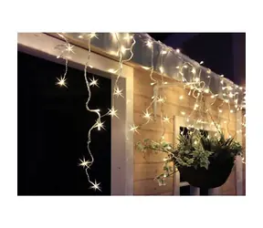 Solight LED vánoční závěs - rampouchy / 360 LED / 9m x 0.7m / přívod 6m / teplé bílé světlo