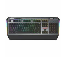 Patriot Viper 765 RGB stříbrná / Herní klávesnice / mechanická / Kailh White / RGB / USB / RU