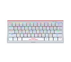 Marvo KG962G (US) bílá / Klávesnice / mechanická / USB-A / 1.6m / ENG Layout