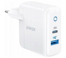 Anker PowerPort PD+ bílá / Nabíječka / 1x USB-C (20W) / 1x USB-A (15W)