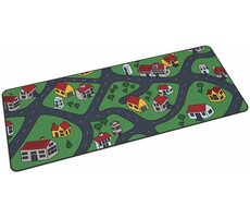 KRUX Space City XXL zelená / Podložka pod myš / 97 x 40 x 0.3 cm