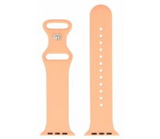 SWISSTEN Silikonový řemínek pro Apple Watch 38/40/41mm oranžově růžová