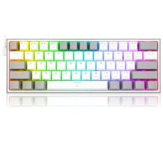 Redragon K617 Fizz Red šedá / Herní klávesnice / mechanická / spínače red / USB / US