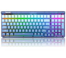 Redragon K656 Garen Purple modrá / Herní klávesnice / mechanická / spínače purple / USB / RF 2.4 GHz / Bluetooth / US