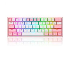 Redragon K616 RGB Fizz Pro Red šedá / Herní klávesnice / mechanická / spínače red / USB / RF 2.4 GHz / Bluetooth / US