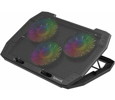Redragon GCP511 Ingrid černá / chladicí podložka pod laptop / 3x 120 mm / až 17" / USB