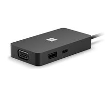 Microsoft Surface USB-C Travel Hub černá / Dokovací stanice / 1x USB-C / 1x USB-A / RJ-45 / HDMI / VGA
