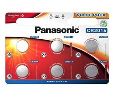 Panasonic Lithiová baterie CR2016 3V 6ks / blistr