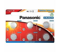 Panasonic Lithiová baterie CR2025 3V 6ks / blistr
