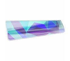 XTRFY WR5 Compact Litus modrá / Opěrka zápěstí pro klávesnice ve formátu 65% / 325 x 80 x 19 mm / pryskyřice