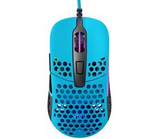 XTRFY M42 RGB Miami modrá / herní myš / optická / 16000DPI / 6 tlačítek / RGB / 2 velikosti / USB / 1.8m