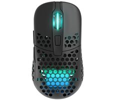 XTRFY M42 Wireless černá / herní bezdrátová myš / optická / 19000 DPI / 6 tlačítek / RGB / 2 velikosti / 2.4GHz