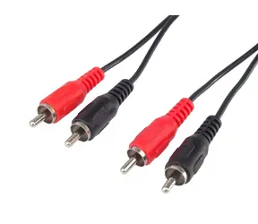 PremiumCord prodlužovací kabel 2xCINCH M -F / 3m