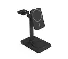 Epico Spello Bezdrátová nabíjecí stanice s podporou MagSafe 3v1 černá / až 23W