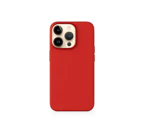 Epico Silikonový kryt pro iPhone 14 Plus tmavě-červená / s podporou uchycení MagSafe