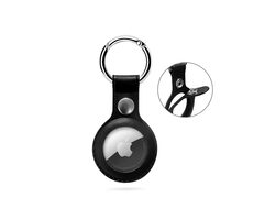 Epico Leather Case Kožené pouzdro pro Apple AirTag černá