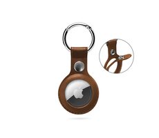 Epico Leather Case Kožené pouzdro pro Apple AirTag hnědá
