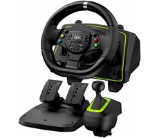GENIUS GX SpeedMaster X2 / Sada volantu a pedálů / 1080° rotační a vibrační/pedály / řadící páka / PC&Xbox&PS