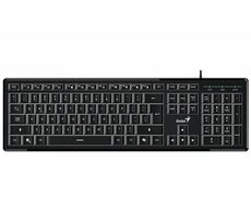 GENIUS Slimstar 820 černá / Drátová klávesnice / podsvícená / Copilot / USB / CZ+SK layout