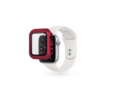 Epico Skleněný ochranný kryt pro Apple Watch 4/5/6/SE (44 mm) červená