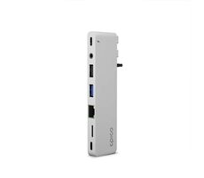 Epico Hub Pro III s rozhraním USB-C pro notebooky stříbrná