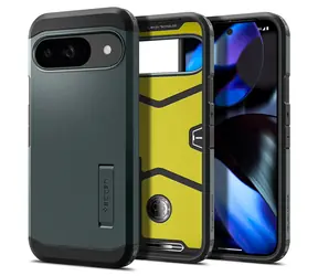 Spigen Tough Armor ochranný kryt pro Google Pixel 9 Pro/Pixel 9 abyss green