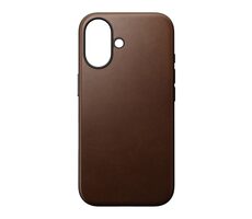 Nomad Modern Leather Case Kožený kryt pro Apple iPhone 16 hnědá