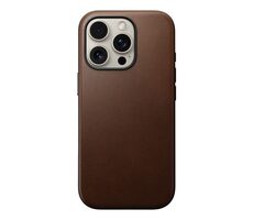 Nomad Modern Leather Case Kožený kryt pro Apple iPhone 16 Pro hnědá