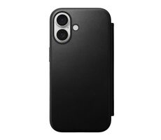 Nomad Modern Leather Folio pouzdro pro Apple iPhone 16 černá