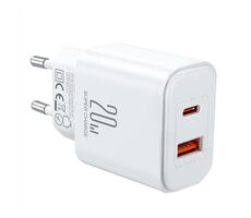 Joyroom JR-TCF05 bílá / Nabíjecí adaptér / 20W / 1x USB-A / 1x USB-C 