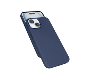 Epico Mag+ Leather Case Zadní kryt s MagSafe pro iPhone 15 Plus modrá