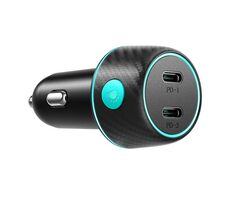 Joyroom CCN02 černá / Nabíječka do auta / 70W / 2x USB-C 