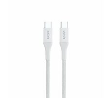 Epico pletený PD kabel USB-C na USB-C 2m bílá