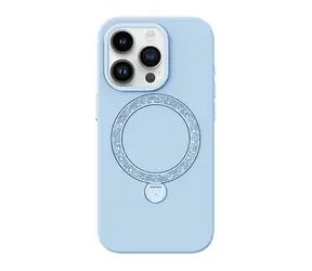 Joyroom PN-14L4 Case Dancing Circle ochranný kryt s MagSafe pro Apple iPhone 14 Pro Max modrá 