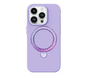 Joyroom PN-14L2 Case Dancing Circle ochranný kryt s MagSafe pro Apple iPhone 14 Pro fialová 