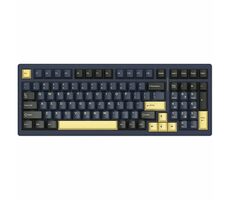 VGN S99 černo-zlatá / Bezdrátová herní klávesnice / mechanická / 2.4GHz + Bluetooth / US Layout 