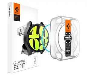 Spigen Glass tR EZ Fit 2 Pack ochranné sklo s aplikačním nástrojem pro Samsung Galaxy Watch 7 (40mm) / 2ks